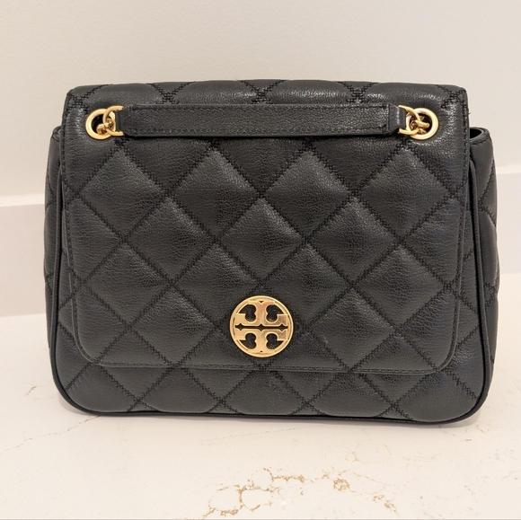 Tory Burch Black Willa Shoulder Bag (Large) - Picture 2 of 7
